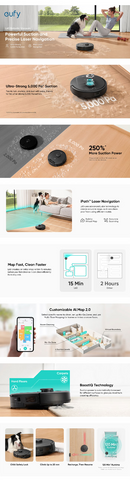 eufy L60 Hybrid Robot Vacuum with Powerful Suction, Mop, and iPath Laser Navigat