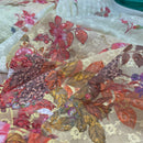 Summer Cotton Broderie Anglaise Fabric Sequin Cotton Chicken Dress, Yellow