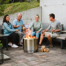 Solo Stove Bonfire 2.0 Fire Pit Bundle 304 Stainless Steel | 360° Airflow| Cover