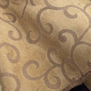 Heavy Swirls Faux Suede Fabric Upholstery Car Interior Cushion Bags Dress BROWN