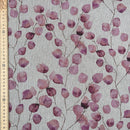Pink Eucalyptus Leaves Linen Look Curtain Fabric, Cushions & Upholstery 140cm - image 3 - Bull Ring Fabrics