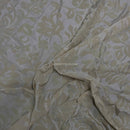 Beige Symphony Velvet Flock Floral Taffeta Fabric - image 4 - Bull Ring Fabrics