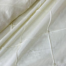 Cream Pearl Beaded Quilted Taffeta Fabric - image 3 - Bull Ring Fabrics