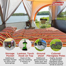 Coleman Octagon Green 8 Person Blackout Tent Camping Festival Outdoors Garden