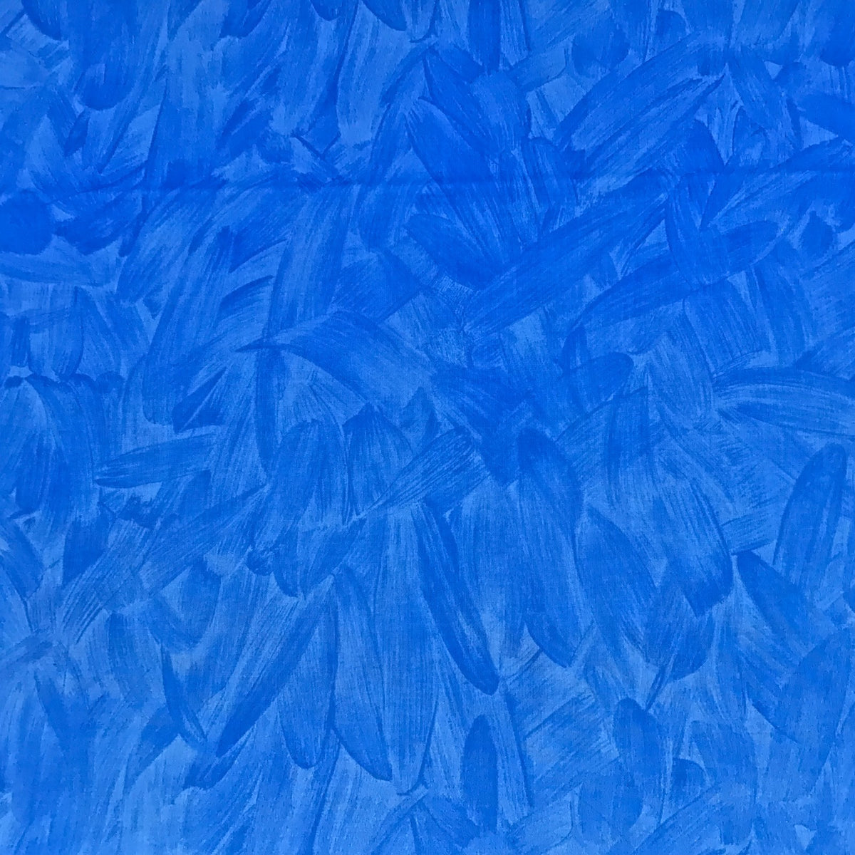 Waterproof Plastic Ripstop Shower Curtain and Blind Fabric - Paintbrush Marks design, Blue