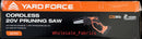 Yard Force 20V 12cm Mini Chainsaw Cordless + 20V (2Ah) Battery & Charger Bundle