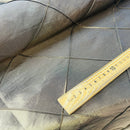 Brown Large Diamond Quilted Taffeta Fabric - image 4 - Bull Ring Fabrics