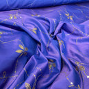Taffeta Fabric Gold Sequins Floral Lilac Shot Bridal Dress Faux Silk Curtains 60