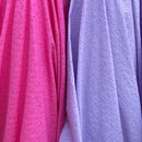 2 Hole Floral Broderie Anglaise 100% Cotton Fabric Dress 54”- Hot Pink