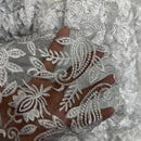 PAISLEY Embroidery Net LACE Fabric Lingerie Party Dress Bridal Wedding 54” WHITE