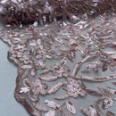 HEAVY SEQUINS LACE NET LACE Embroidery Bridal Wedding New Years Party Dress 54"