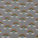 Rainbows in the Clouds 100% Cotton Fabric, Nursery Curtains & Upholstery 140cm - image 7 - Bull Ring Fabrics