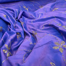 Taffeta Fabric Gold Sequins Floral Lilac Shot Bridal Dress Faux Silk Curtains 60