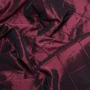 Burgundy Wine Pearl Beaded Quilted Taffeta Fabric - Bull Ring Fabrics