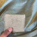 Duck Egg Suede Square Patch Taffeta Fabric - image 6 - Bull Ring Fabrics