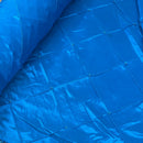 Turquoise Quilted Beaded Pearl Taffeta Fabric - Bull Ring Fabrics