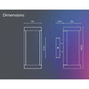 Atomi Smart Outdoor WiFi LED 2 Pack Wall Lights Sconces Google Home Housefront