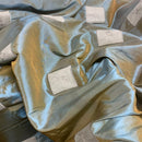 Duck Egg Suede Square Patch Taffeta Fabric - image 2 - Bull Ring Fabrics