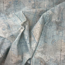 Cotton Rich Linen Look Fabric World Map Atlas Upholstery Curtain Cushion 54”