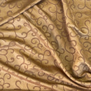 Heavy Swirls Faux Suede Fabric Upholstery Car Interior Cushion Bags Dress BROWN