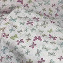 Butterflies Print 100% Cotton Craft Fabric, Pink 140cm, Dressmaking & Quilting - Bull Ring Fabrics