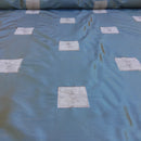 Duck Egg Suede Square Patch Taffeta Fabric - image 10 - Bull Ring Fabrics