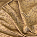 Heavy Swirls Faux Suede Fabric Upholstery Car Interior Cushion Bags Dress BROWN
