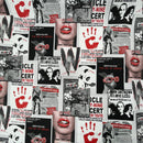 Unplugged Music Festival Magazine Print Cotton Fabric, Craft & Quilting 140cm - image 3 - Bull Ring Fabrics