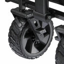 Heavy Duty XL Steel Folding Wagon & Brakes Outdoor Camping Picnic Trolley 156kg