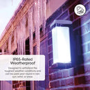 Atomi Smart Outdoor WiFi LED 2 Pack Wall Lights Sconces Google Home Housefront