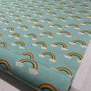 Rainbows in the Clouds 100% Cotton Fabric, Nursery Curtains & Upholstery 140cm - image 16 - Bull Ring Fabrics