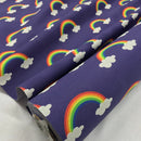 Rainbows in the Clouds 100% Cotton Fabric, Nursery Curtains & Upholstery 140cm - image 18 - Bull Ring Fabrics