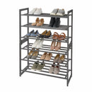 Premium 3 Tier Heavy Duty Metal Shoe Rack Stackable Storage Rack Space Saver