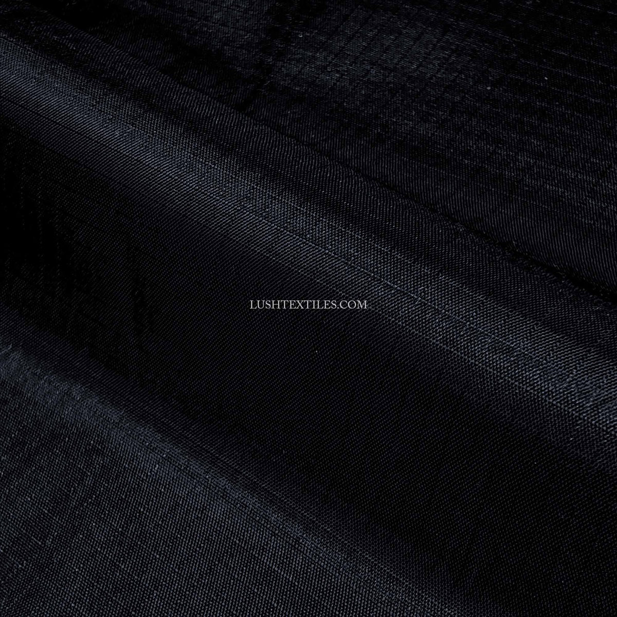 Waterproof Lightweight Nylon Ripstop Fabric for Kites, Clothing and Umbrellas, 150cm - Black