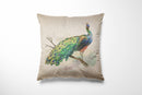 Cushion Bag Panels Animals Linen Fabric Kitten Dogs Rabbit Hare Peacocks 18x18"