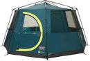 Coleman Tent Octagon 8 Man Festival Dome Tent Blackout Camping XL Tent GREEN