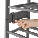 Premium 3 Tier Heavy Duty Metal Shoe Rack Stackable Storage Rack Space Saver