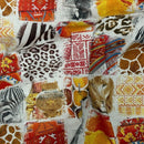 Safari Animal Patchwork Cotton Fabric, Lion, Zebra & Leopard Print 147cm - image 3 - Bull Ring Fabrics