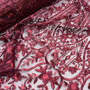 HEAVY SEQUINS LACE NET LACE Embroidery Bridal Wedding New Years Party Dress 54"