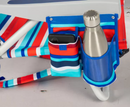 Tommy Bahama 5-Position Backpack Beach Chair Insulated Pouch Pillow 136kg NEW