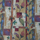 Abstract Pomegranate & Tulip Floral 100% Cotton Fabric, Upholstery 140cm - Bull Ring Fabrics