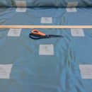 Duck Egg Suede Square Patch Taffeta Fabric - image 9 - Bull Ring Fabrics