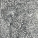 PAISLEY Embroidery Net LACE Fabric Lingerie Party Dress Bridal Wedding 54” WHITE