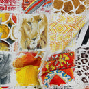 Safari Animal Patchwork Cotton Fabric, Lion, Zebra & Leopard Print 147cm - image 8 - Bull Ring Fabrics