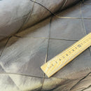 Brown Large Diamond Quilted Taffeta Fabric - image 5 - Bull Ring Fabrics