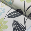 Lime Green & Blue Floral 100% Cotton Furnishing Fabric, Ivory 140cm - image 5 - Bull Ring Fabrics