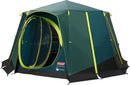 Coleman Tent Octagon 8 Man Festival Dome Tent Blackout Camping XL Tent GREEN