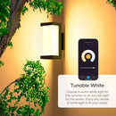 Atomi Smart Outdoor WiFi LED 2 Pack Wall Lights Sconces Google Home Housefront