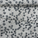Curtain Linen Fabric Grey Money Leaf/Leaves Upholstery Cushions Eucalyptus 54"