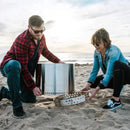 Solo Stove Bonfire 2.0 Fire Pit Bundle 304 Stainless Steel | 360° Airflow| Cover